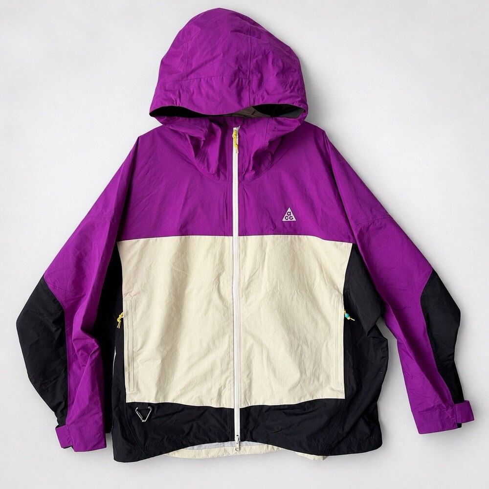 Nike ACG Storm-FIT ADV Jacket Mens XXL Purple Black Hooded NWT $275 HJ2687-505